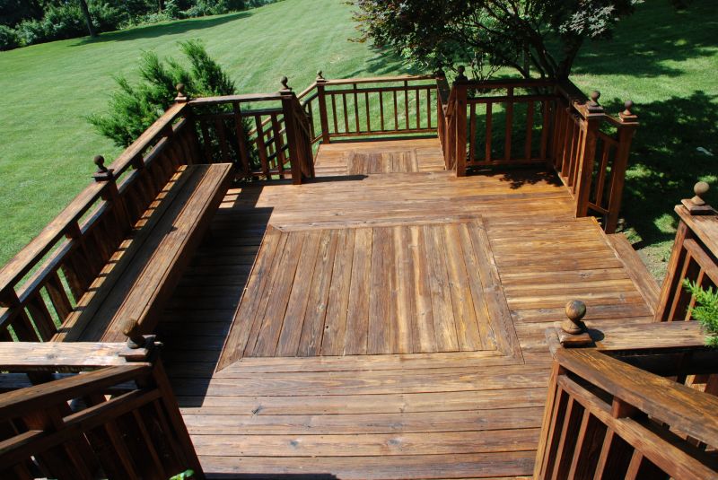Outdoor Deck with Built-in Features