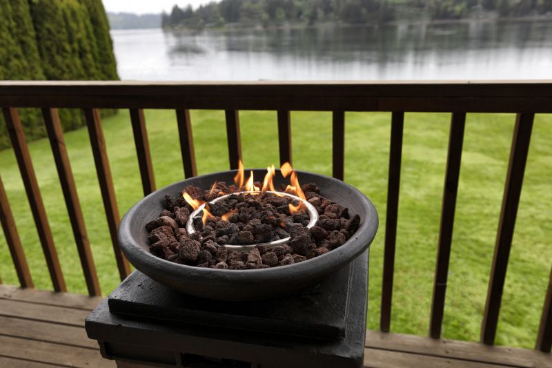 Deck with Fire Pit